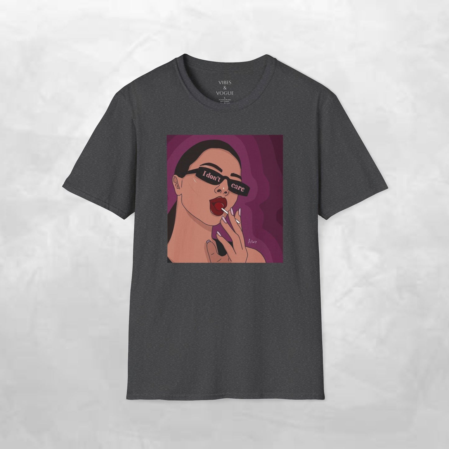 I Don't Care Graphic Unisex Softstyle T-Shirt – Casual Chic for Everyday Wear