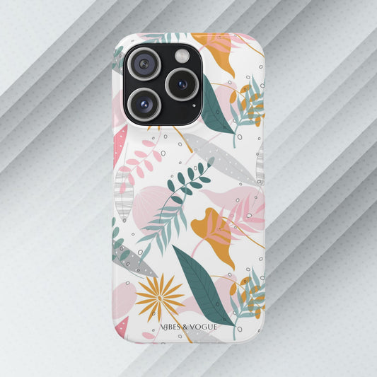 Floral Snap Case - Stylish Phone Protector with Botanical Design