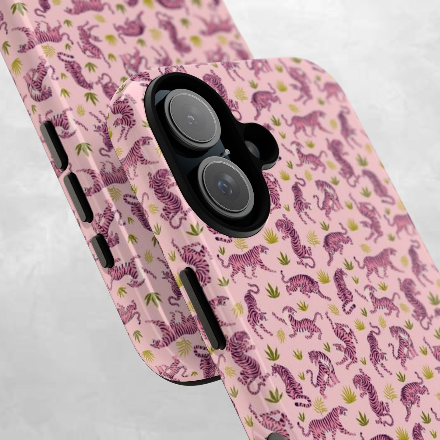 Pink Tiger Pattern Phone Case - Tough Cases