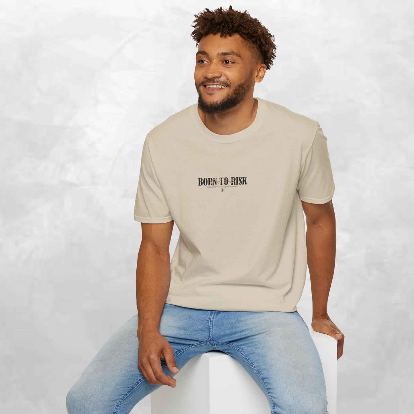 Born to Risk T-Shirt — Minimalist Motivational Graphic Tee