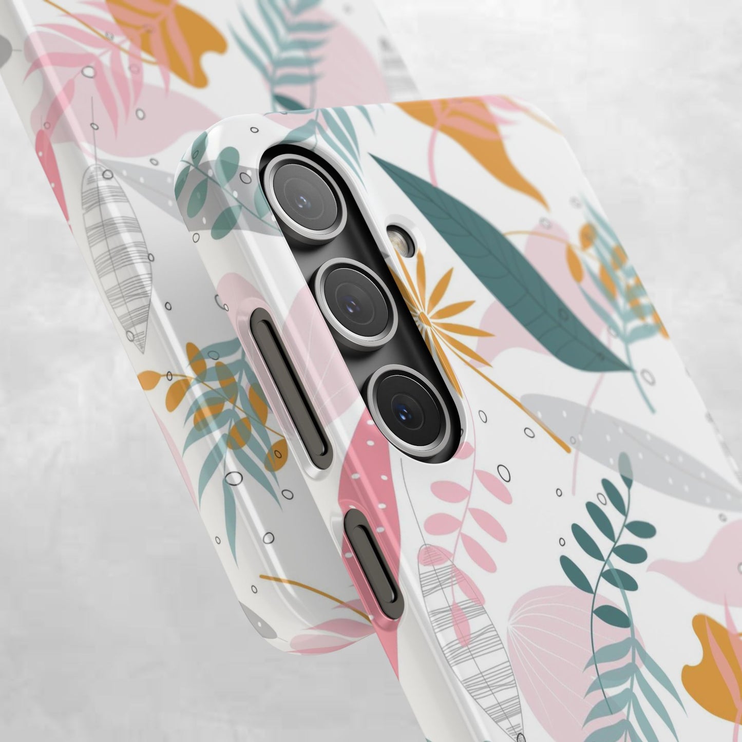 Floral Snap Case - Stylish Phone Protector with Botanical Design