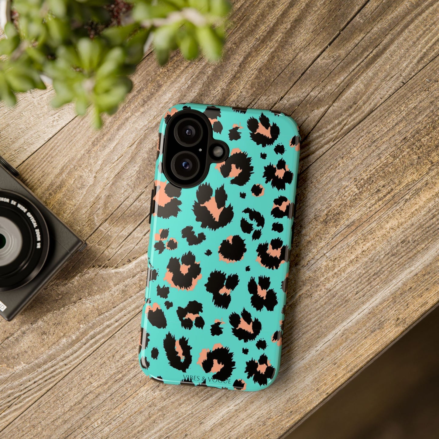 Leopard Print Phone Case, Tough Phone Case, Wild Style Accessory, Animal Print Cover, Stylish Phone Protection