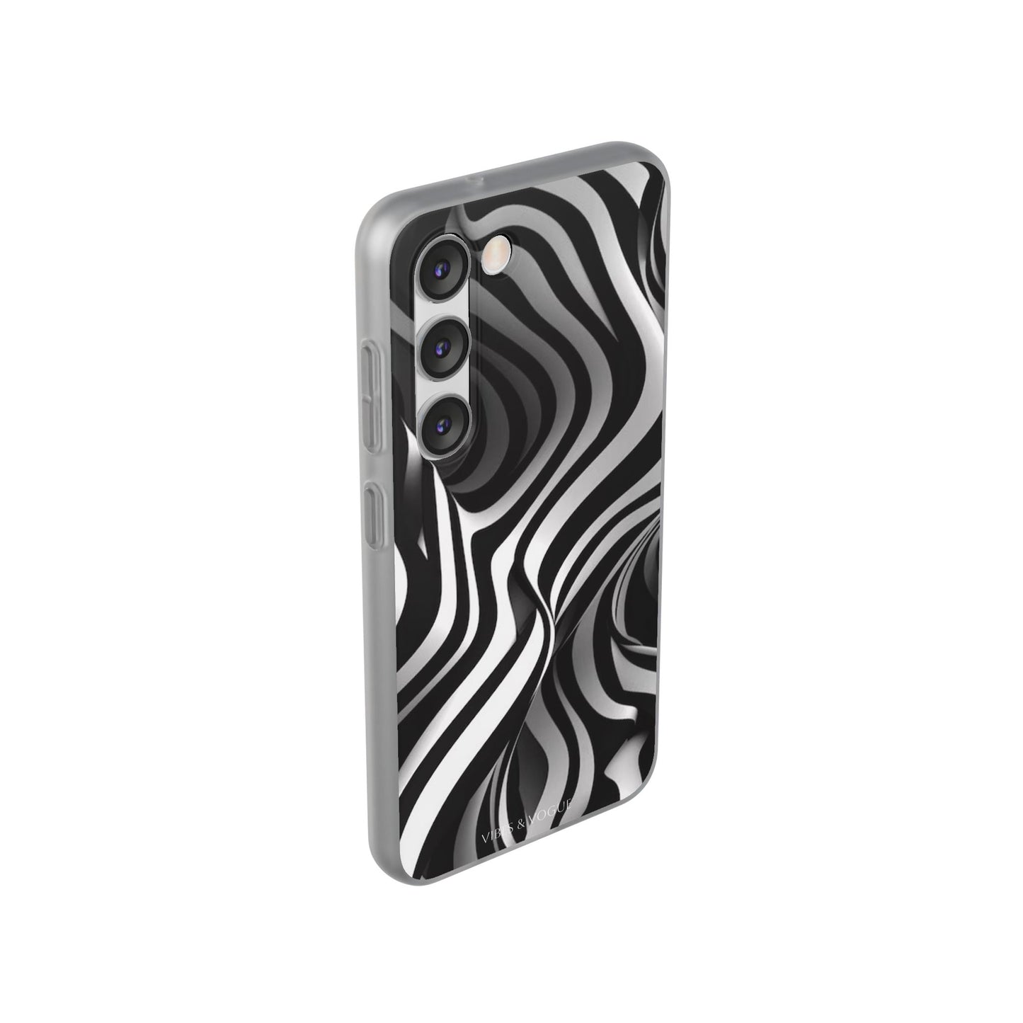 Stylish Phone Cases, Trendy Flexi Cases for iPhone, Black and White Art Case, Gifts for Him/Her, Phone Accessories, Unique Design