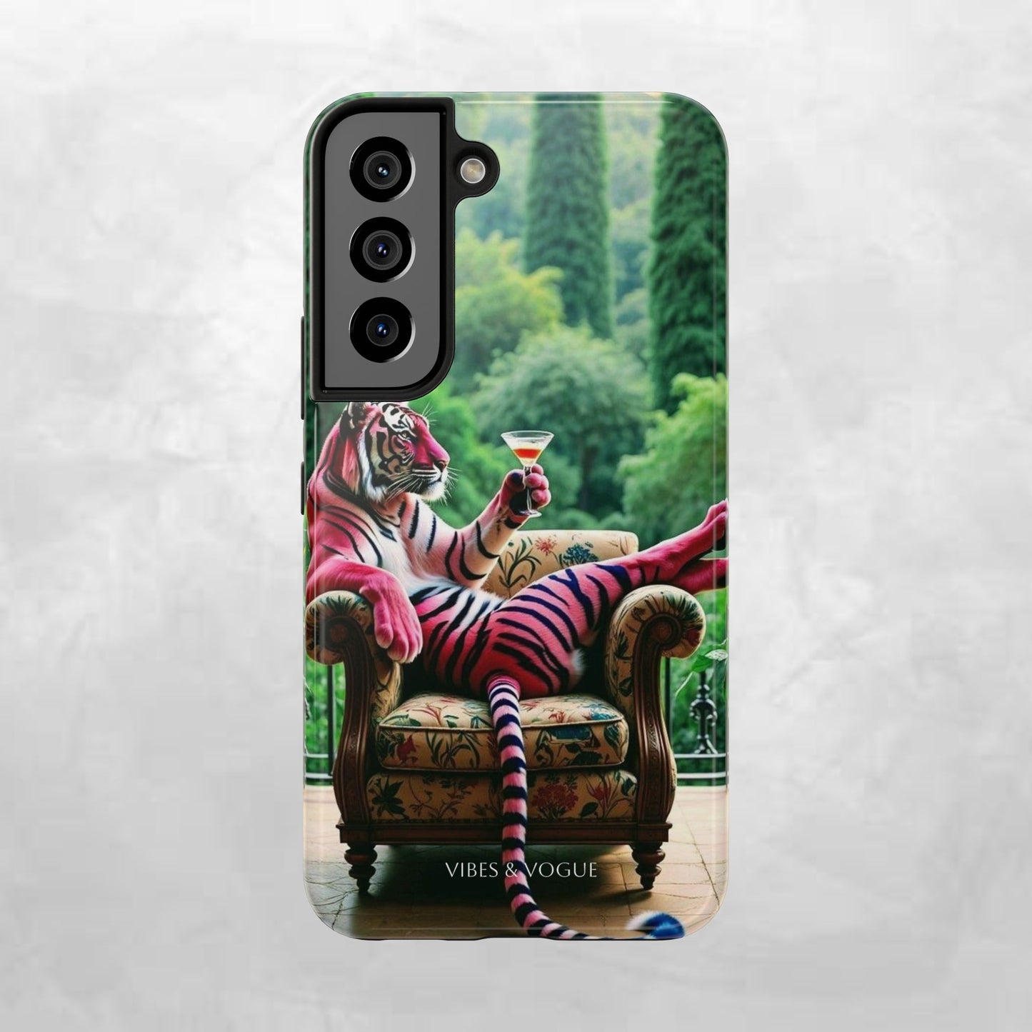 Relaxed Tiger Phone Case | Tough Case for Animal Lovers, Unique Gift for Friends, Stylish Tech Accessories, Fun Phone Cover, Vibrant Design