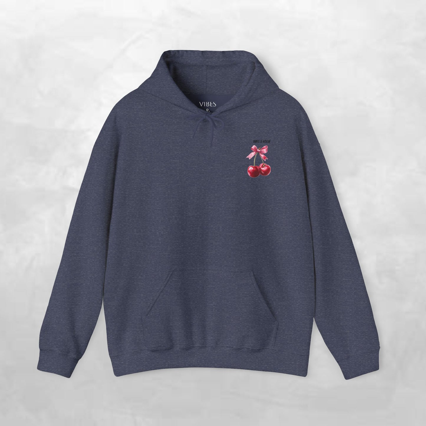 Cherry Bow Unisex Hoodie - Sweet, Cozy Style for Spring, Casual Wear, Gift for Birthdays, Summer Fun, Festival Fashion