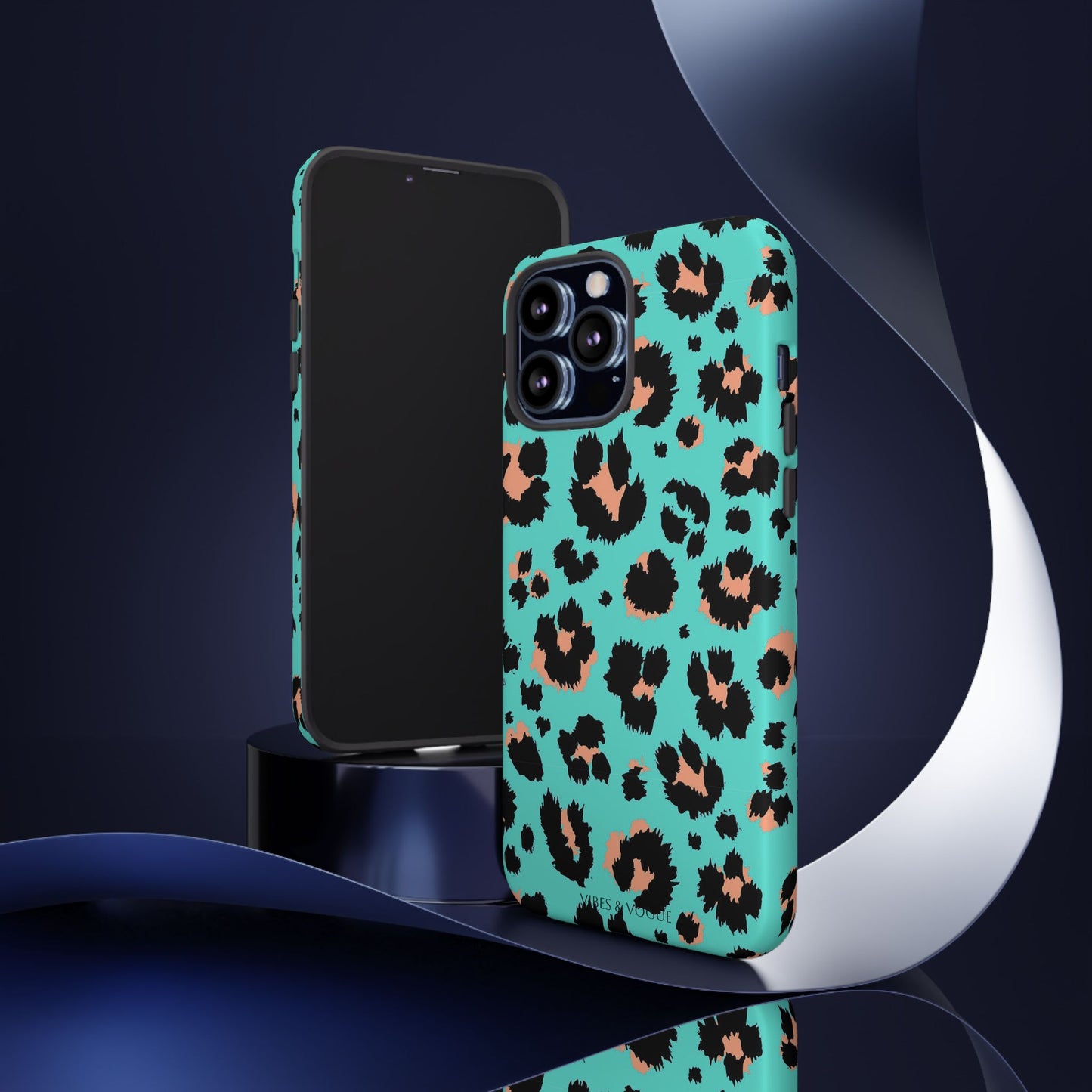 Leopard Print Phone Case, Tough Phone Case, Wild Style Accessory, Animal Print Cover, Stylish Phone Protection