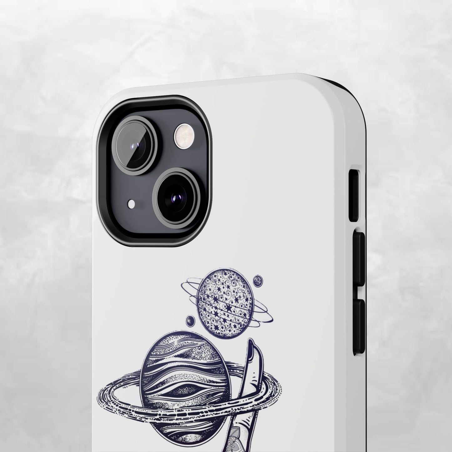 Cosmic Tattoo Phone Case, Unique Galaxy Cell Phone Cover, Gift for Astronomers, Trendy Space Phone Protector, Birthday and Holiday Gift