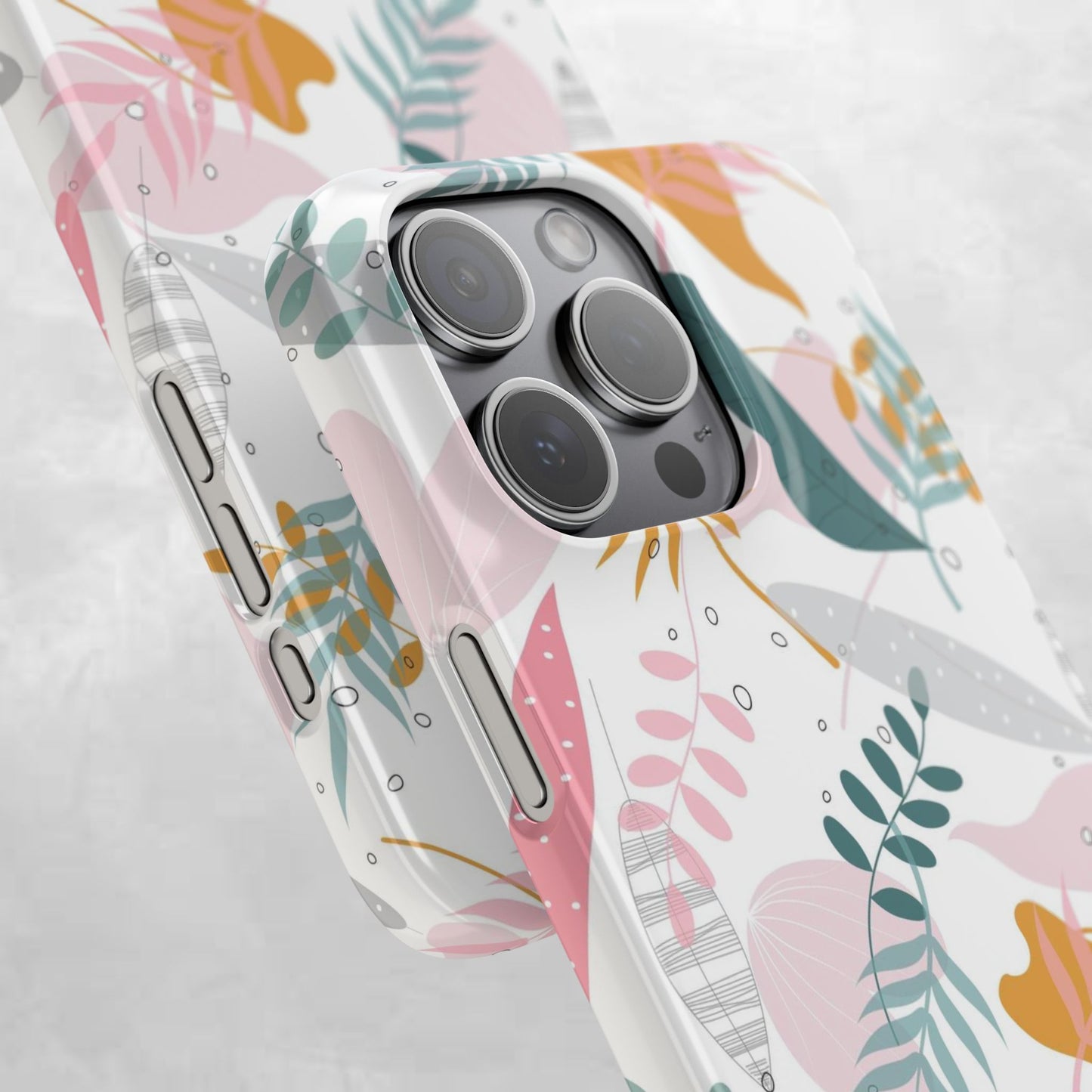 Floral Snap Case - Stylish Phone Protector with Botanical Design