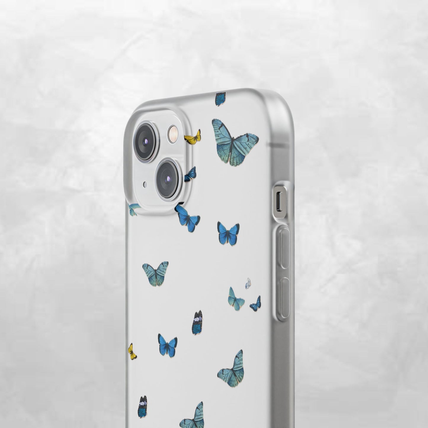 Butterfly Vibes Phone Case, Flexible Phone Cover, Elegant Phone Accessory, Gift for Nature Lovers, Spring Decor, Eco-Friendly Case