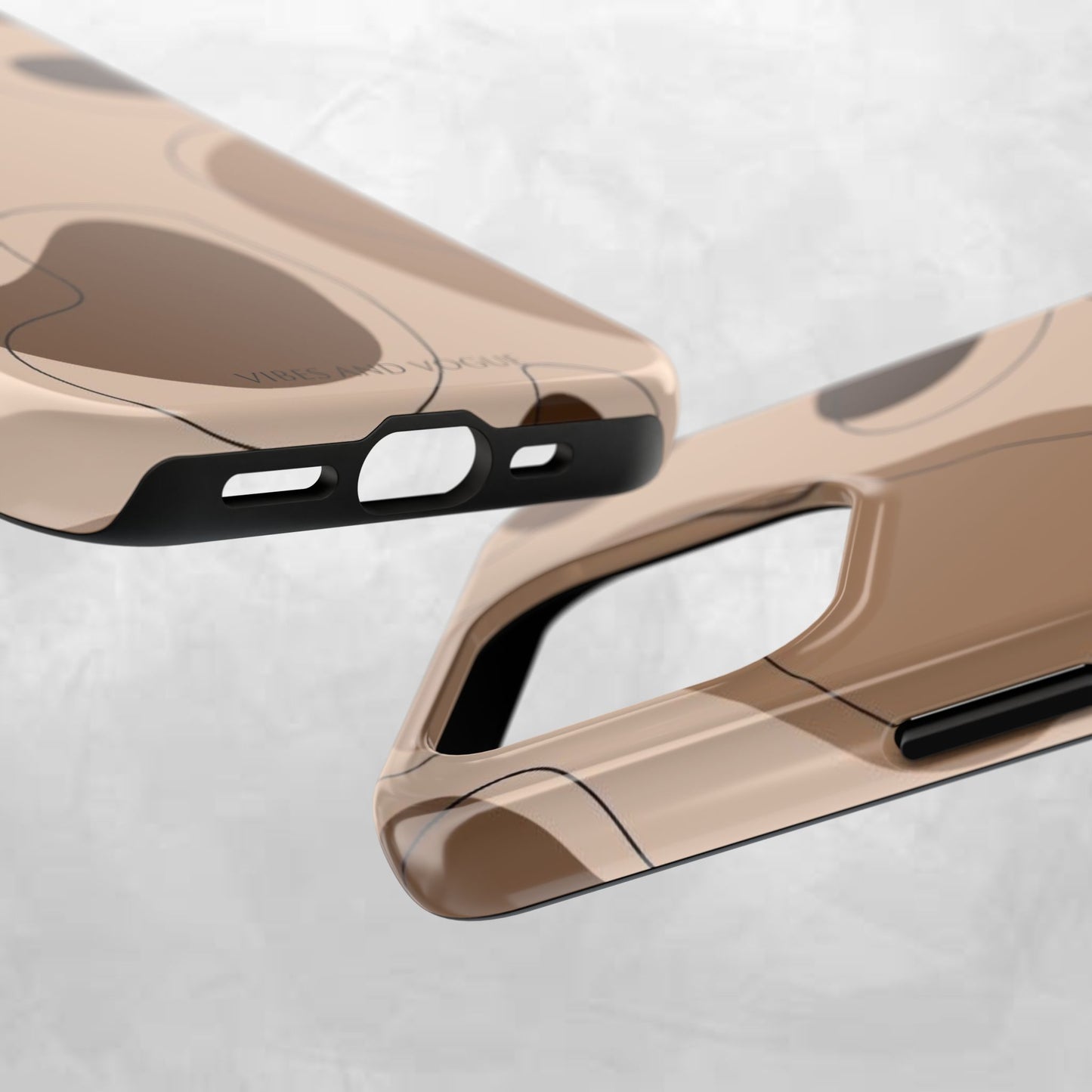 Abstract Brown Cowhide Tough Phone Case