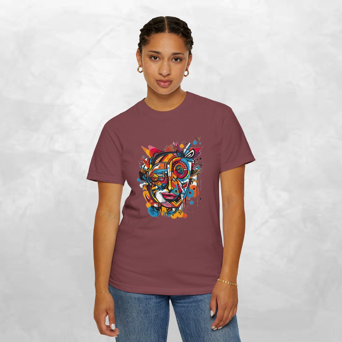 Vibrant Abstract Art Unisex T-Shirt - Casual Wear for Art Lovers