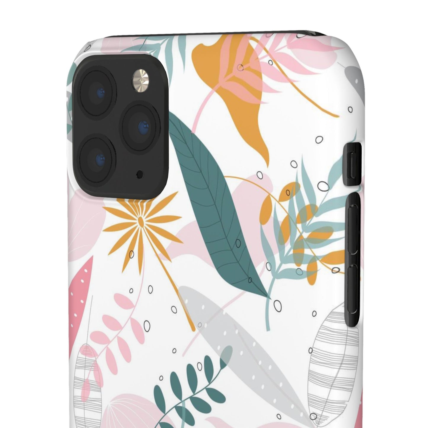 Floral Snap Case - Stylish Phone Protector with Botanical Design