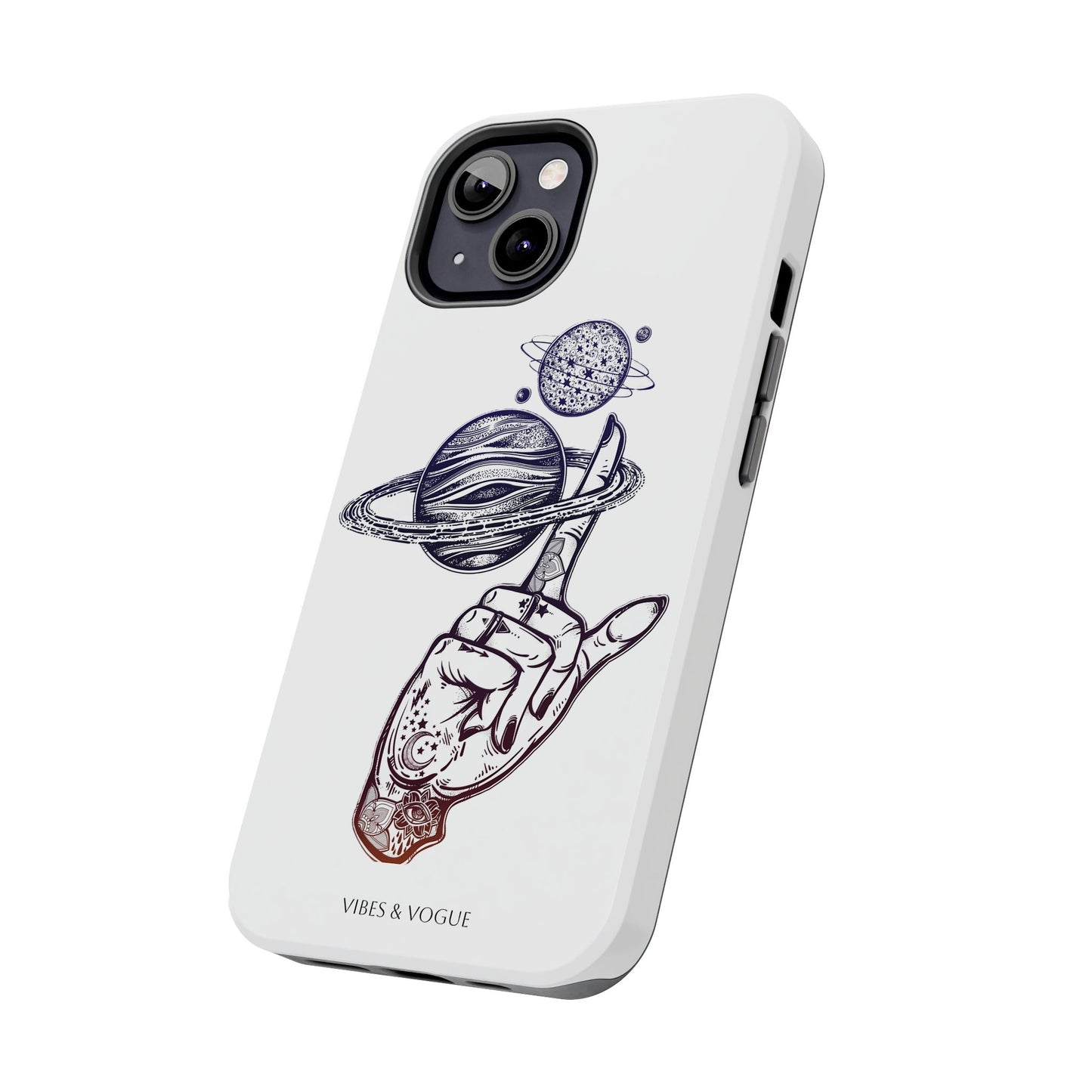 Cosmic Tattoo Phone Case, Unique Galaxy Cell Phone Cover, Gift for Astronomers, Trendy Space Phone Protector, Birthday and Holiday Gift