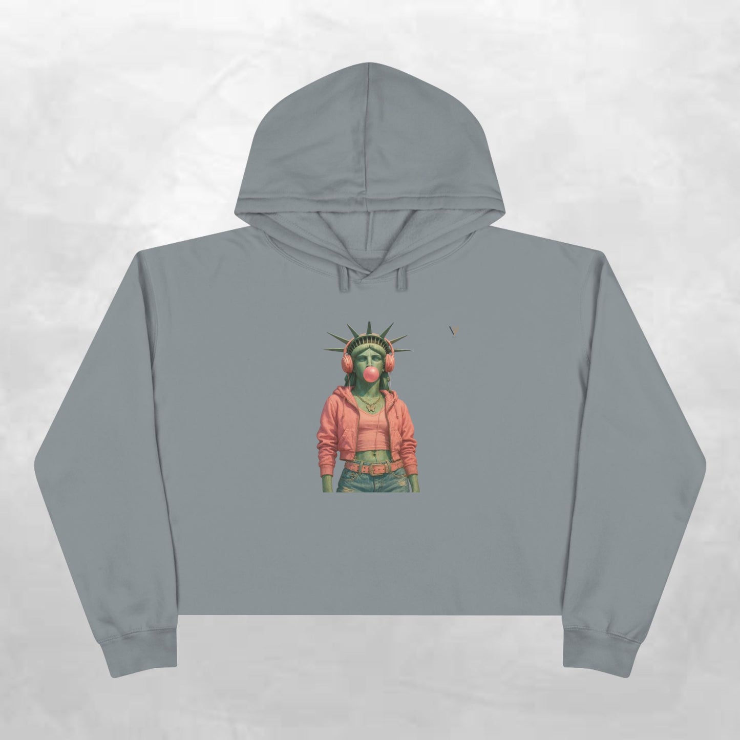 Aqua Dream Crop Hoodie - Stylish and Comfortable