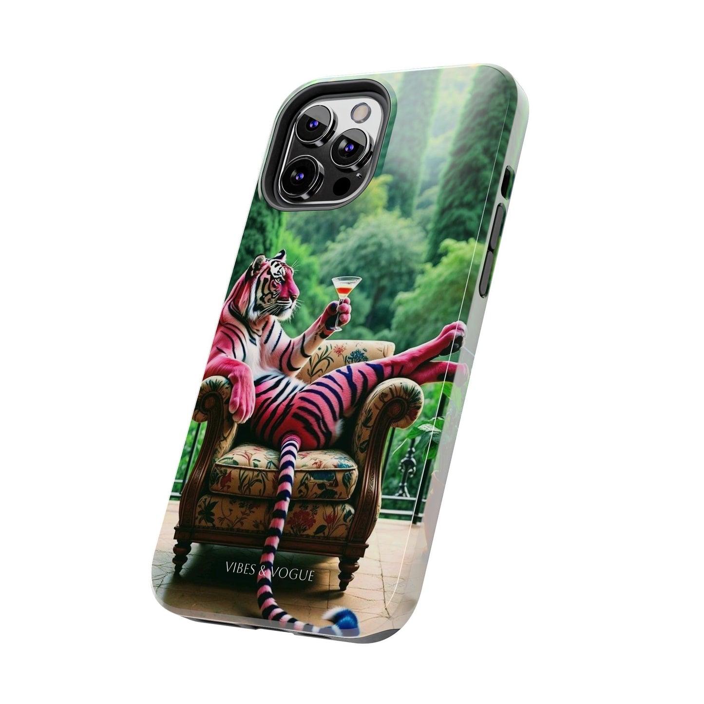 Relaxed Tiger Phone Case | Tough Case for Animal Lovers, Unique Gift for Friends, Stylish Tech Accessories, Fun Phone Cover, Vibrant Design