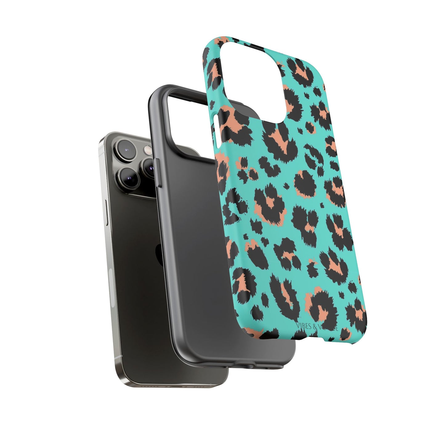Leopard Print Phone Case, Tough Phone Case, Wild Style Accessory, Animal Print Cover, Stylish Phone Protection