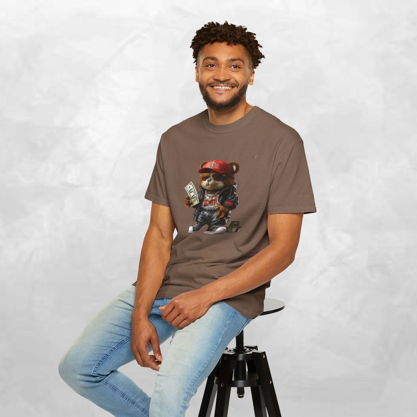 Urban Graffiti Bear T-Shirt, Streetwear Tee, Unisex Graphic Tee, Casual Wear, Gift for Hip-Hop Lovers, Fun and Trendy Fashion