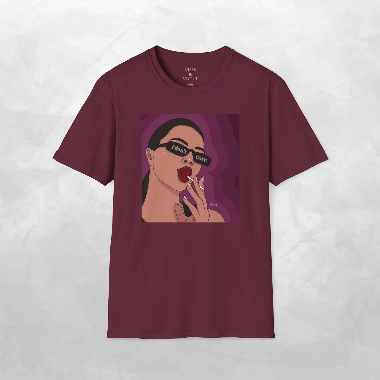 I Don't Care Graphic Unisex Softstyle T-Shirt – Casual Chic for Everyday Wear