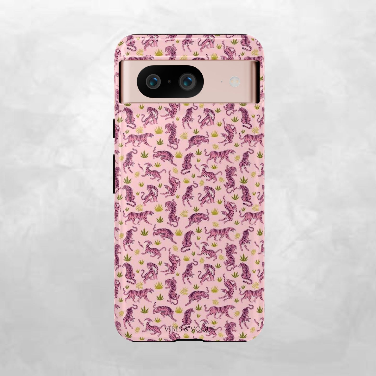 Pink Tiger Pattern Phone Case - Tough Cases
