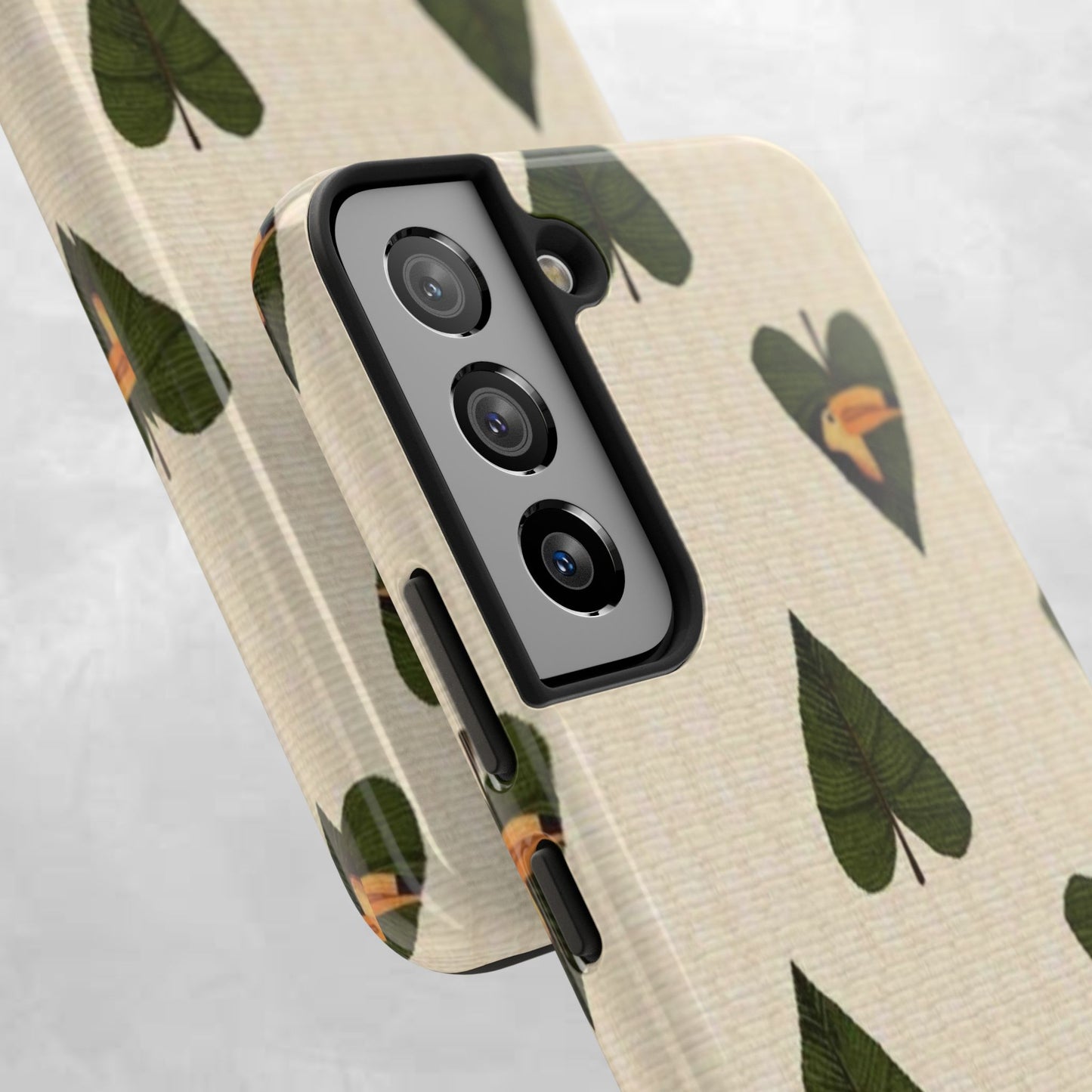 Tough Phone Case — Green Leaf Heart Pattern Tough Phone Case (Vibes and Vogue)