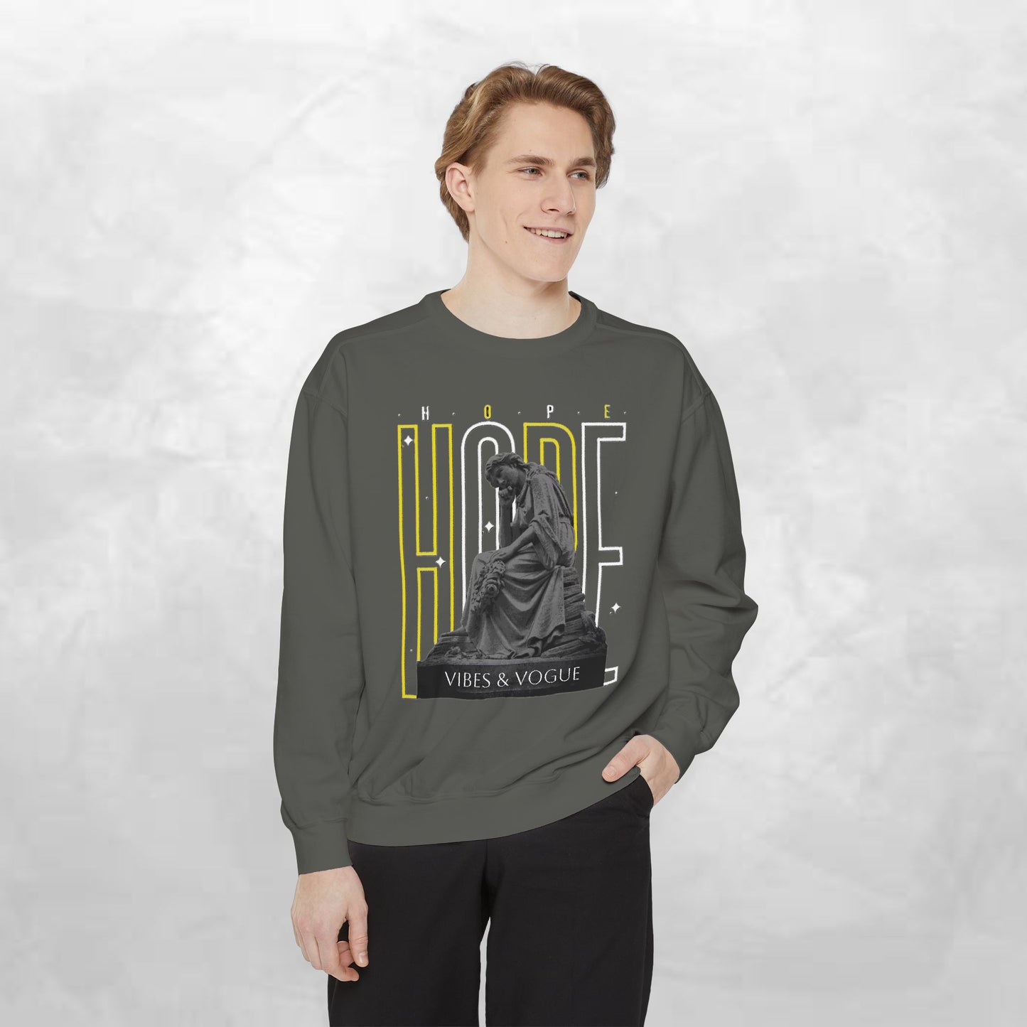 Hope Graphic Sweatshirt, Inspirational Apparel, Casual Unisex Sweater, Motivational Clothing, Gift for Her, Cozy Fashion