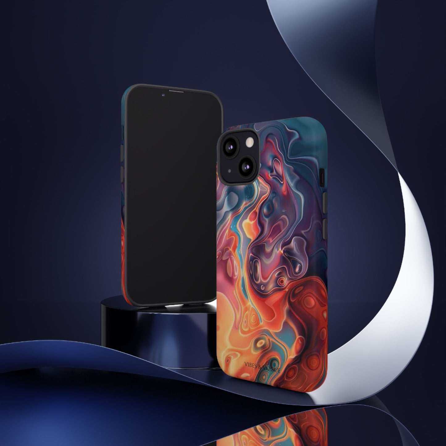 Colorful Phone Case, Abstract Print Cover, Tough Cases for Protection, Gift for Her, Modern Design, Trendy Mobile Accessory