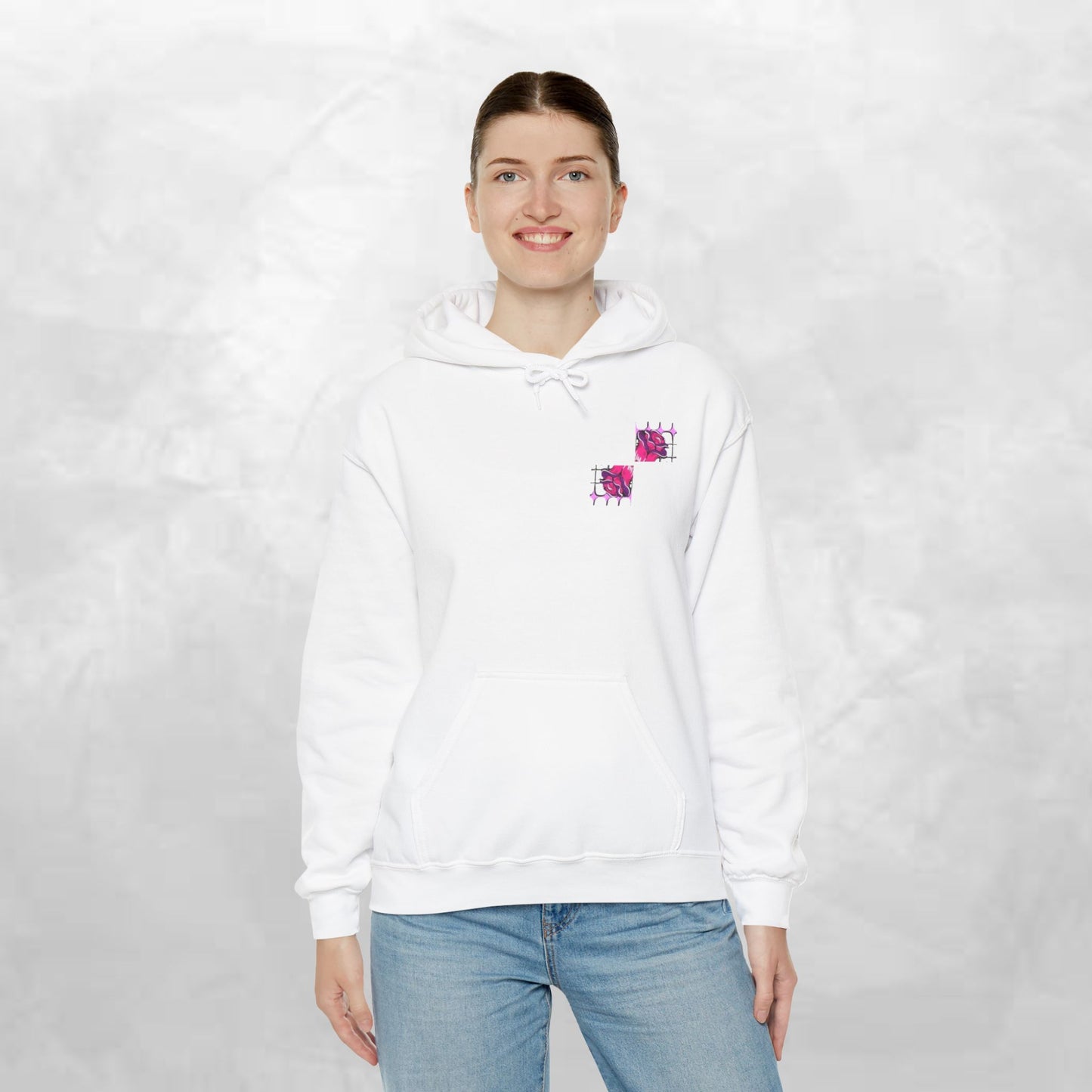 Intuitive Blooms Hoodie, Cozy Sweatshirt, Artistic Apparel, Unique Gift, Comfortable Fashion