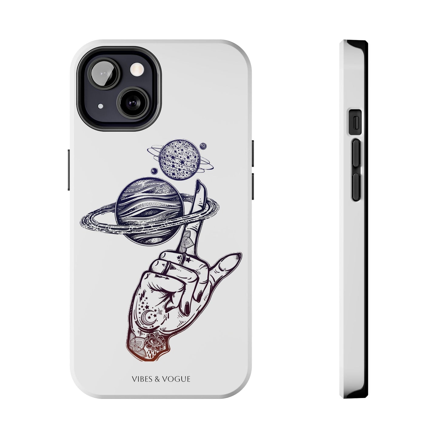 Cosmic Tattoo Phone Case, Unique Galaxy Cell Phone Cover, Gift for Astronomers, Trendy Space Phone Protector, Birthday and Holiday Gift