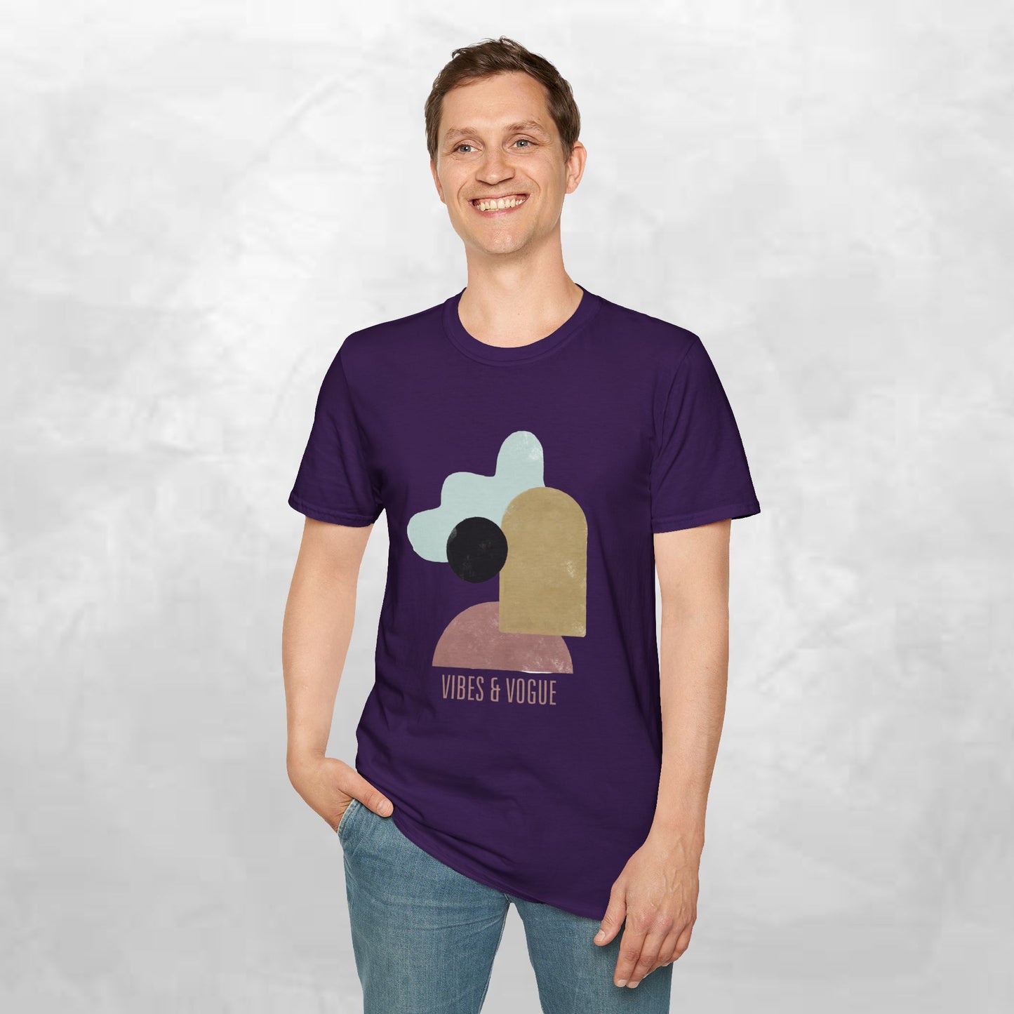 Vibes & Vogue Unisex Softstyle T-Shirt - Trendy Casual Wear for Art Lovers