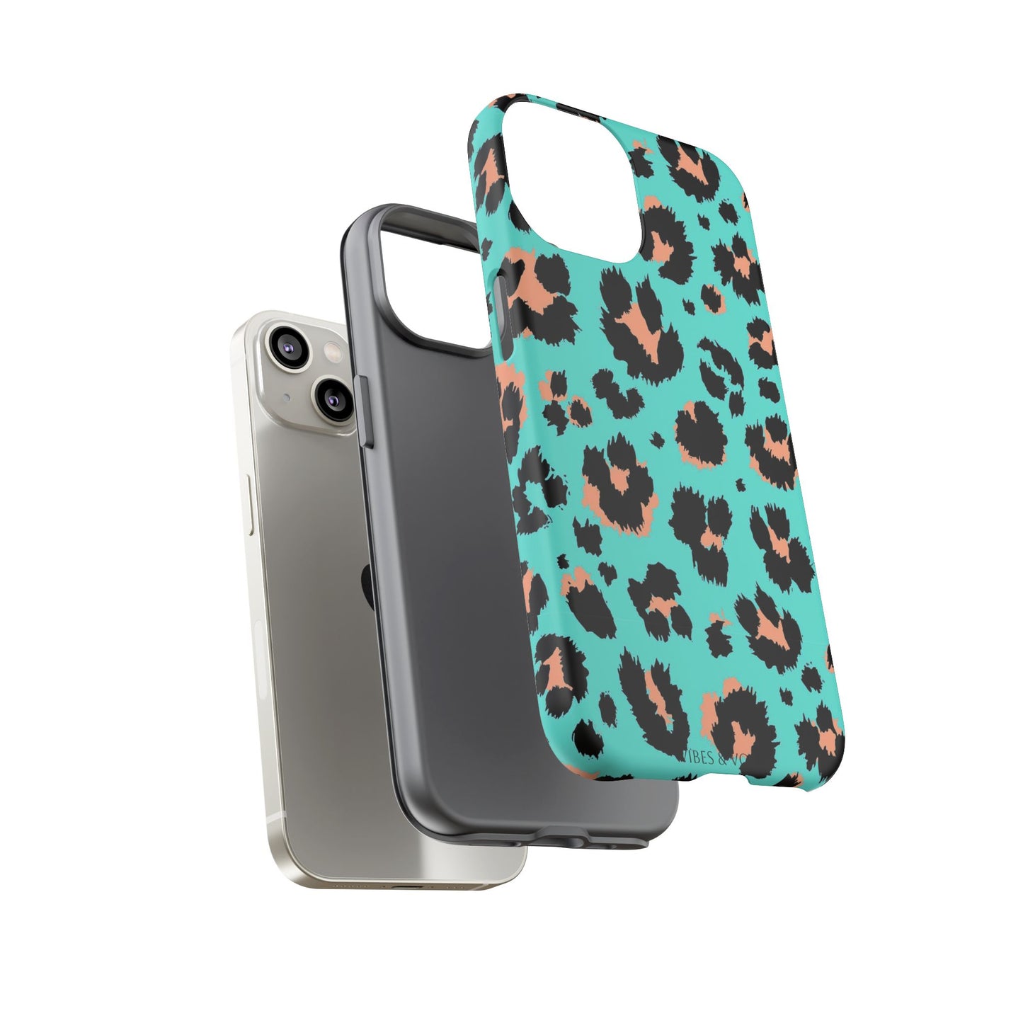 Leopard Print Phone Case, Tough Phone Case, Wild Style Accessory, Animal Print Cover, Stylish Phone Protection