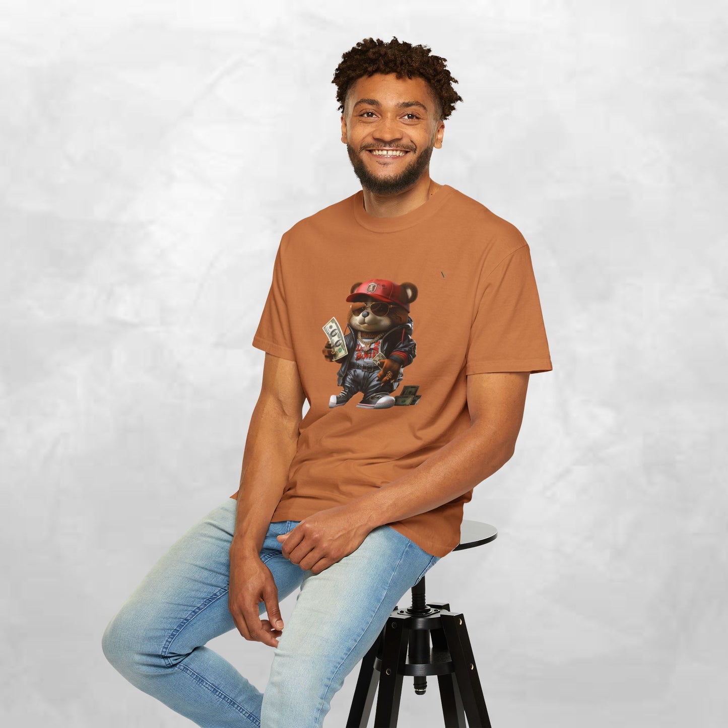 Urban Graffiti Bear T-Shirt, Streetwear Tee, Unisex Graphic Tee, Casual Wear, Gift for Hip-Hop Lovers, Fun and Trendy Fashion