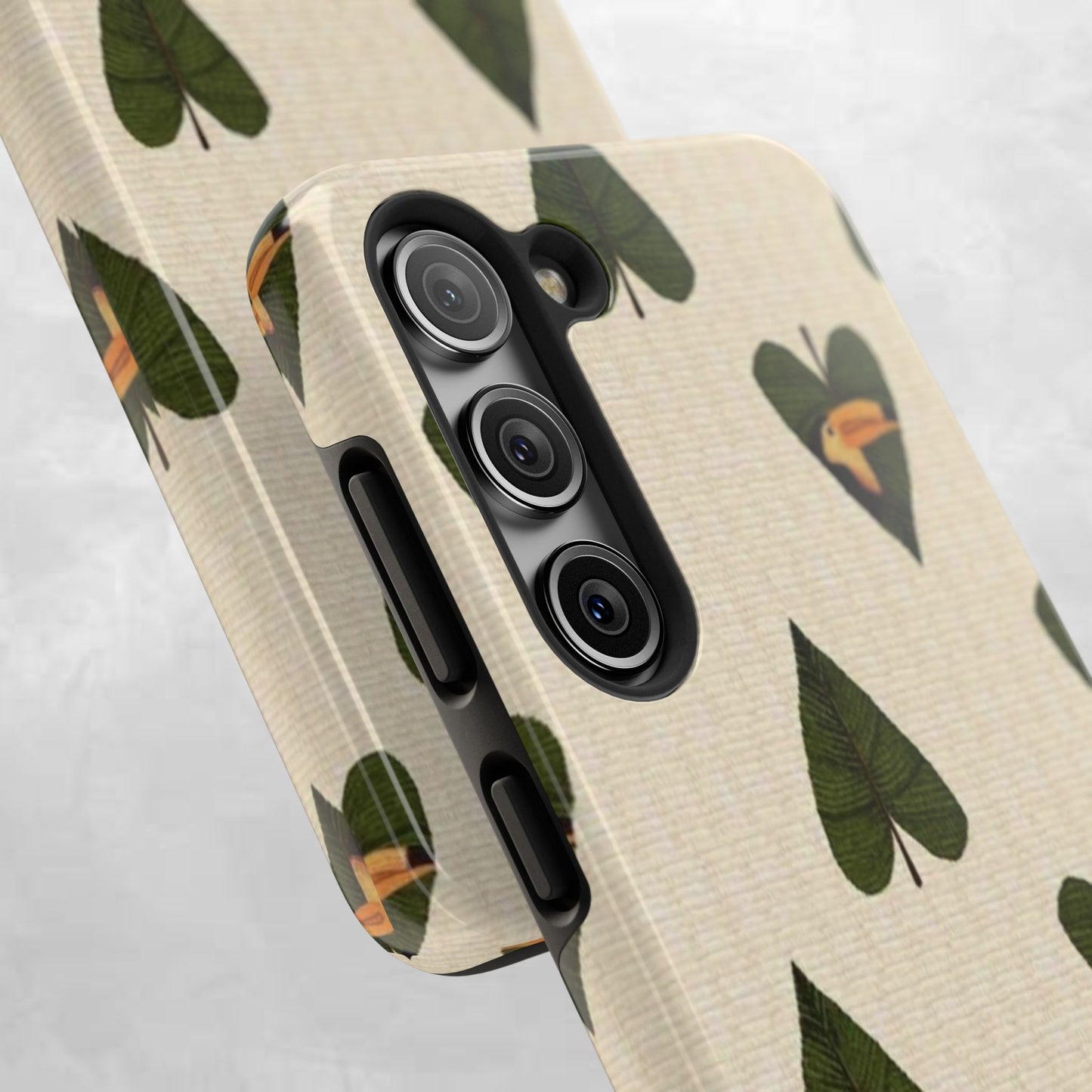 Tough Phone Case — Green Leaf Heart Pattern Tough Phone Case (Vibes and Vogue)