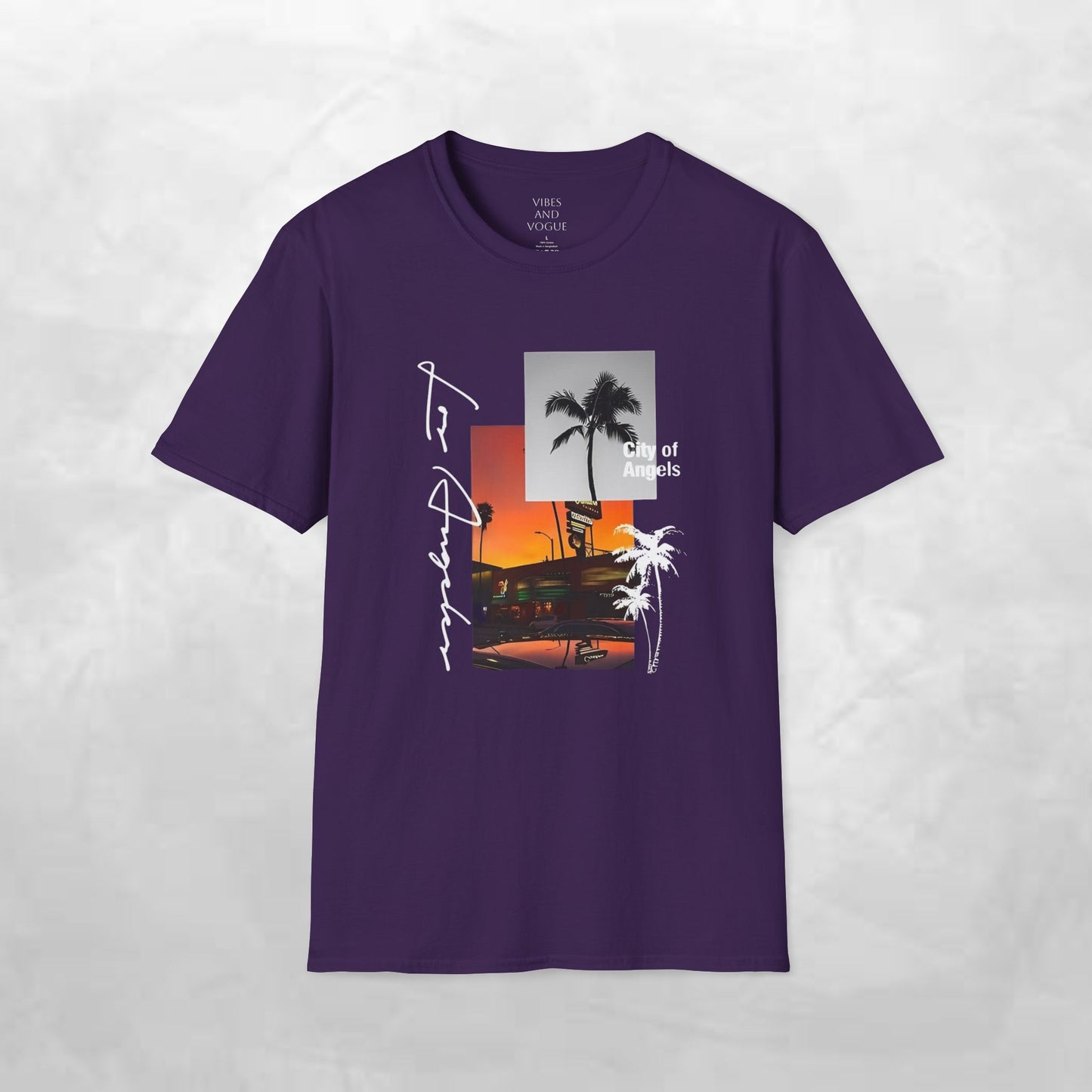T-Shirt — Tropical Sunset Los Angeles Palm Tree Tee