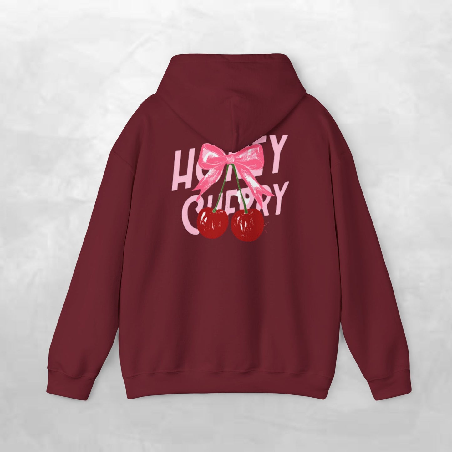 Cherry Bow Unisex Hoodie - Sweet, Cozy Style for Spring, Casual Wear, Gift for Birthdays, Summer Fun, Festival Fashion