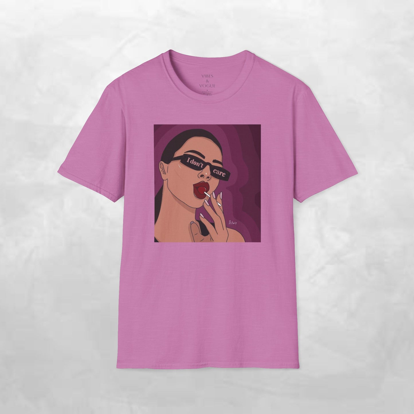 I Don't Care Graphic Unisex Softstyle T-Shirt – Casual Chic for Everyday Wear