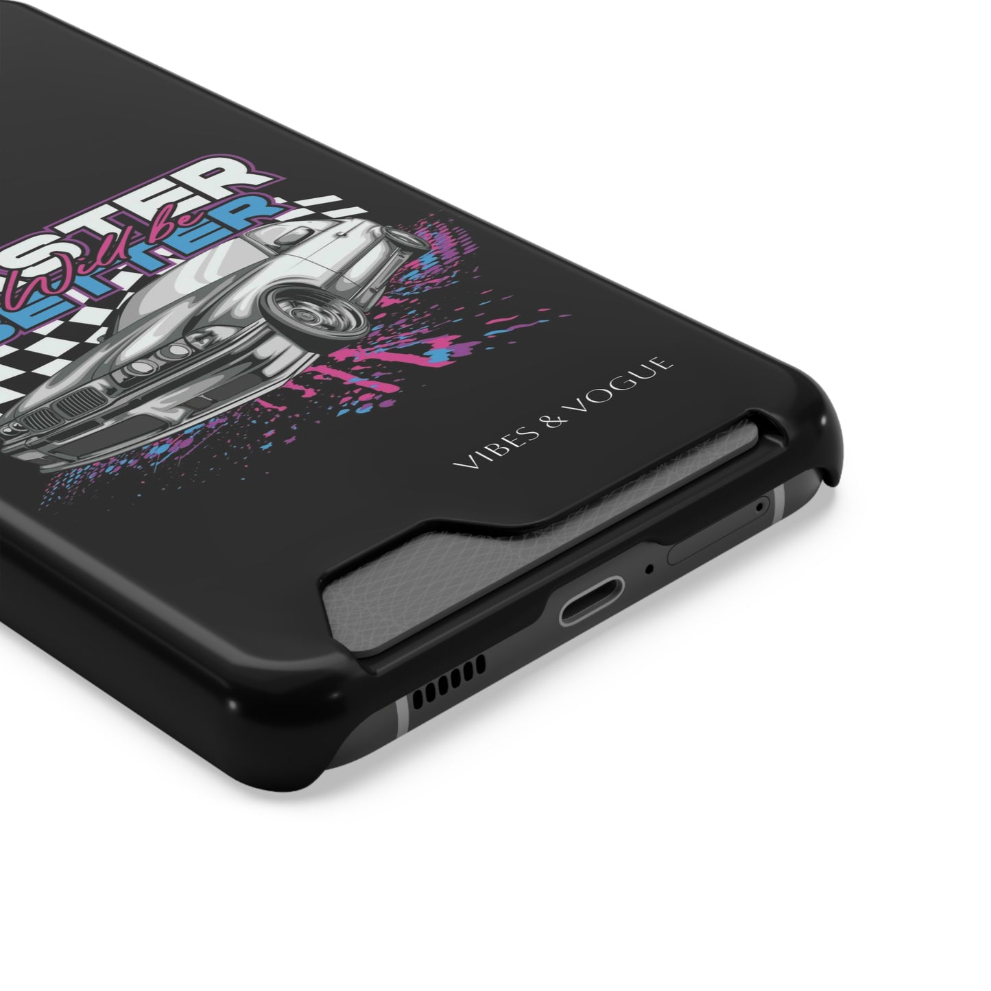 Racer Phone Case with Card Holder - Fast & Furious Motif