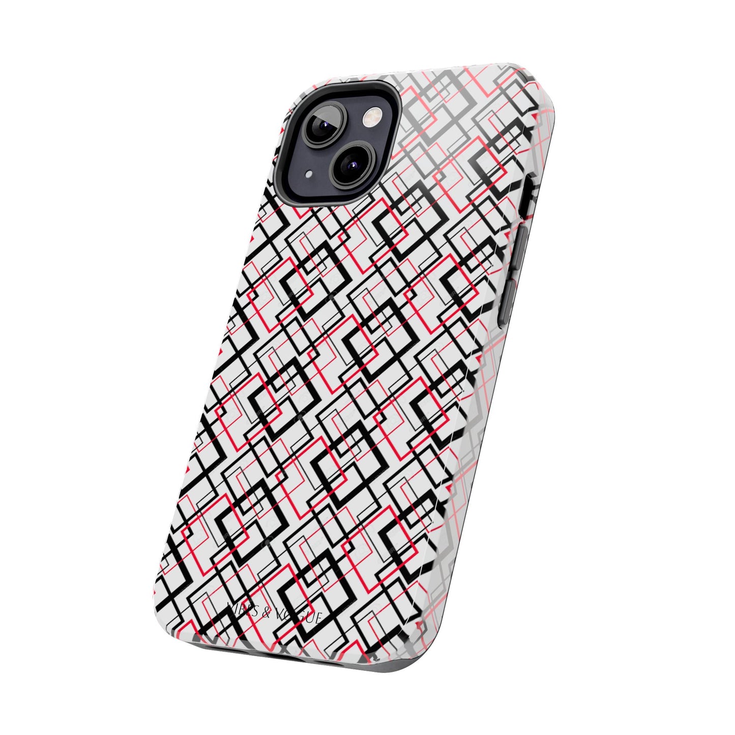 Stylish Geometric Tough Phone Case - Modern Design for Trendsetters