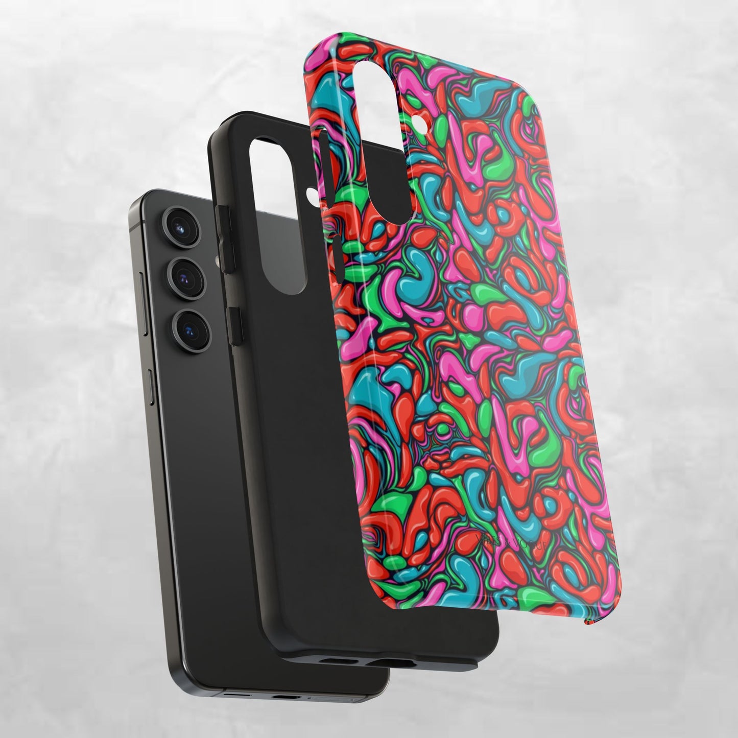 Vibrant Tough Phone Cases - Colorful Abstract Designs for Teens & Adults, Perfect Gift for Birthdays, Holidays, & Everyday Use