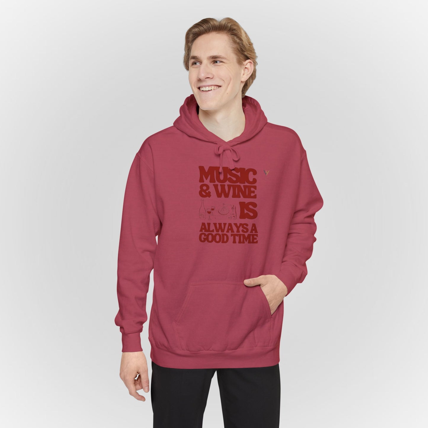 Comfortable Unisex Garment-Dyed Hoodie for Relaxed Days