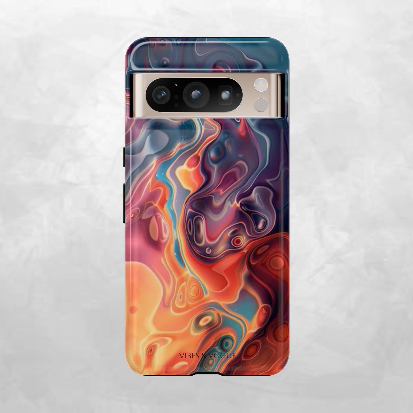 Colorful Phone Case, Abstract Print Cover, Tough Cases for Protection, Gift for Her, Modern Design, Trendy Mobile Accessory