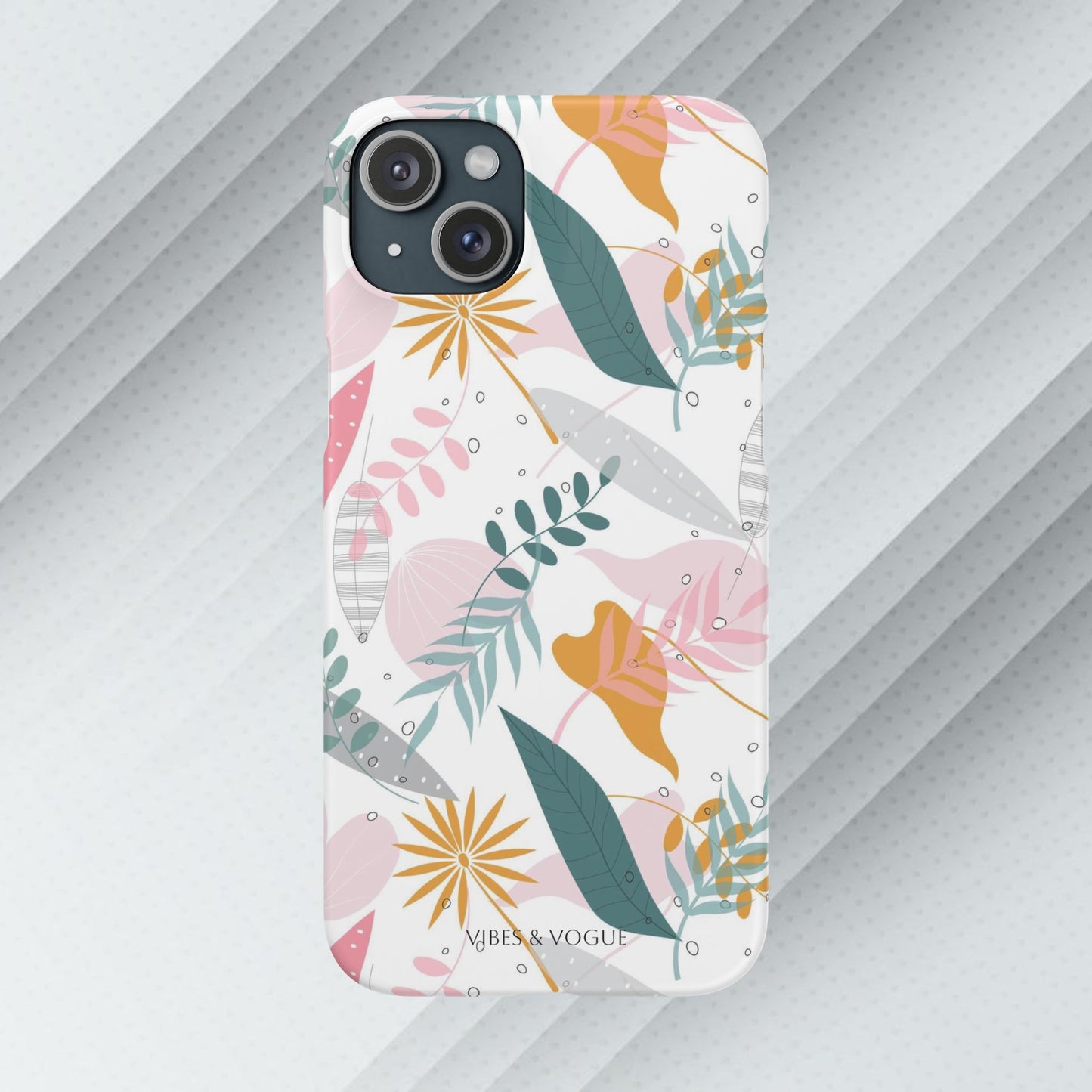 Floral Snap Case - Stylish Phone Protector with Botanical Design