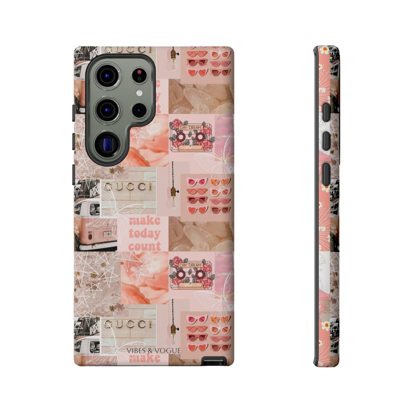 Stylish Phone Case for Trendsetters, Customizable Smartphone Cover, Vibes & Vogue Design, Floral Aesthetic Gift, Unique Tech Accessory