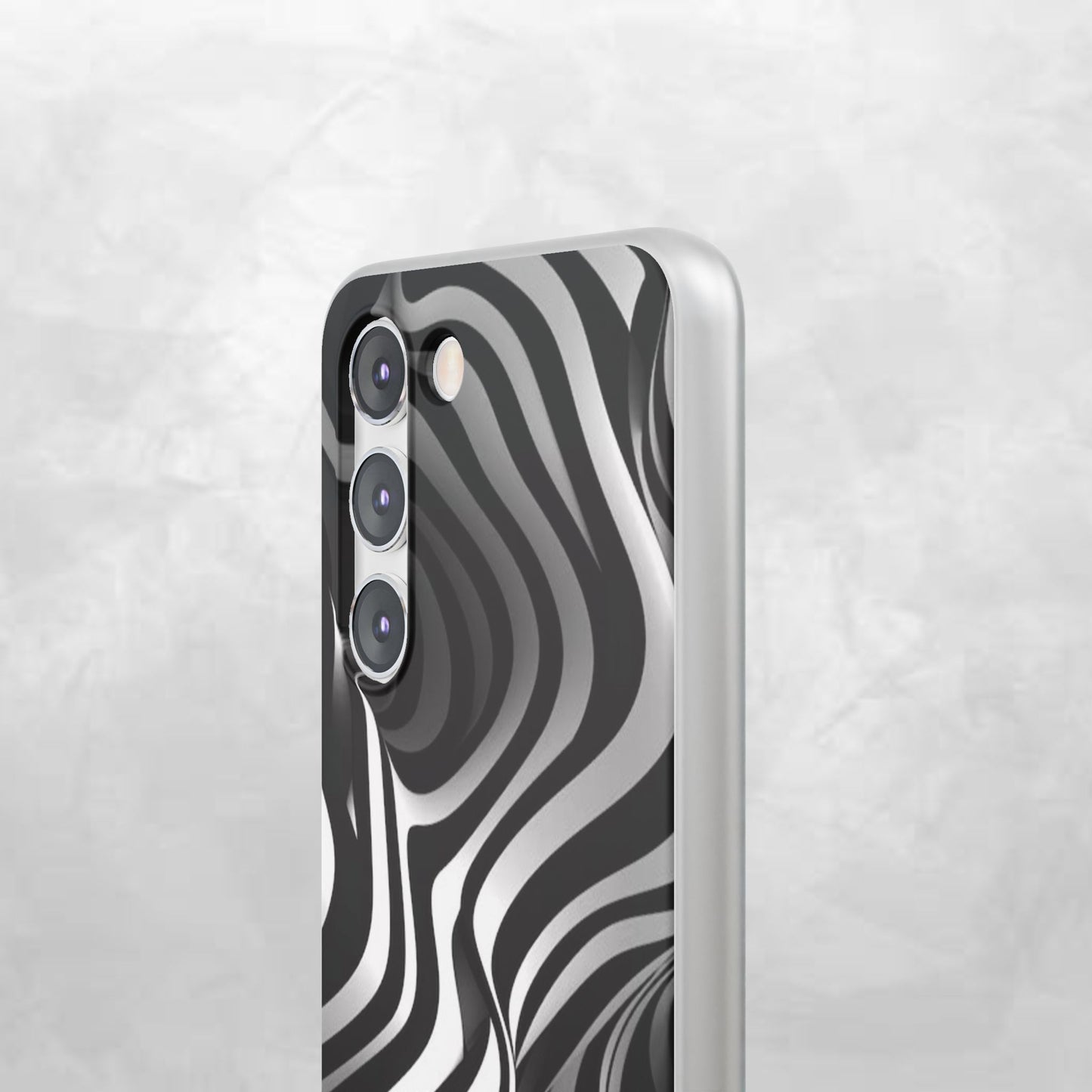 Stylish Phone Cases, Trendy Flexi Cases for iPhone, Black and White Art Case, Gifts for Him/Her, Phone Accessories, Unique Design