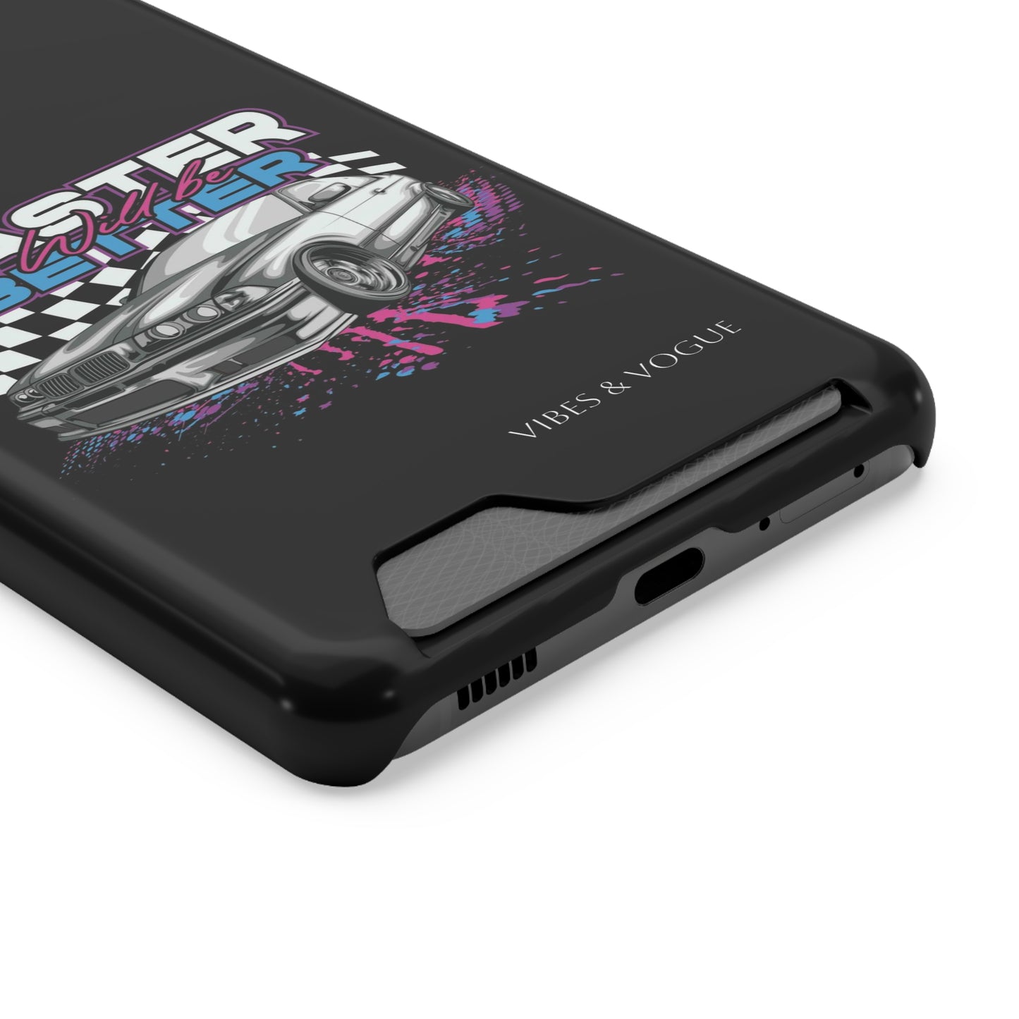Racer Phone Case with Card Holder - Fast & Furious Motif