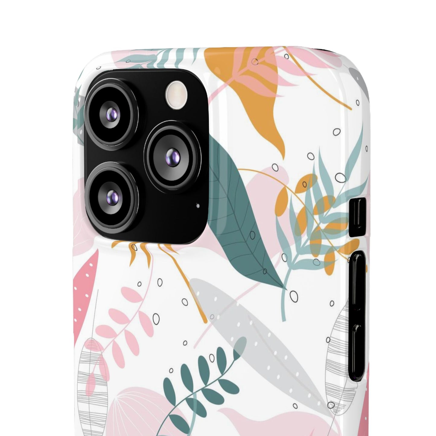 Floral Snap Case - Stylish Phone Protector with Botanical Design