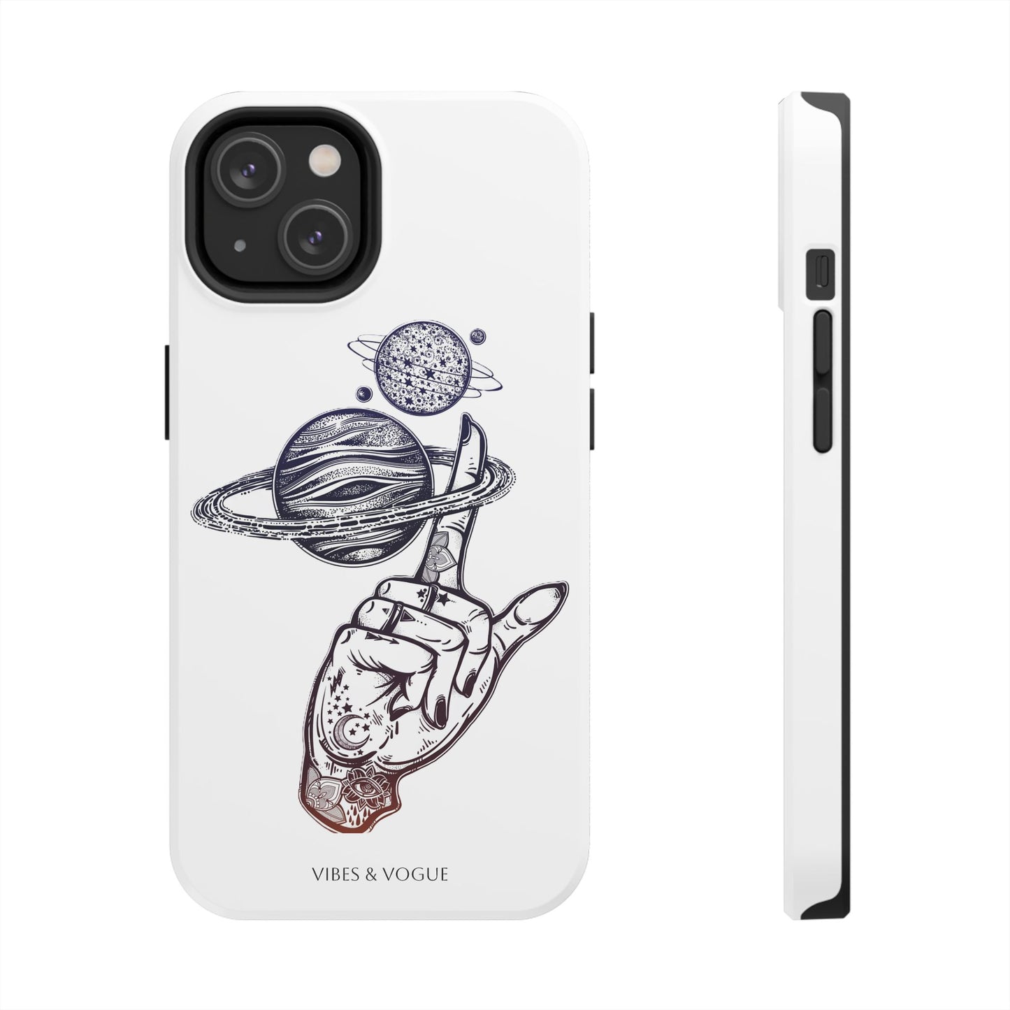 Cosmic Tattoo Phone Case, Unique Galaxy Cell Phone Cover, Gift for Astronomers, Trendy Space Phone Protector, Birthday and Holiday Gift