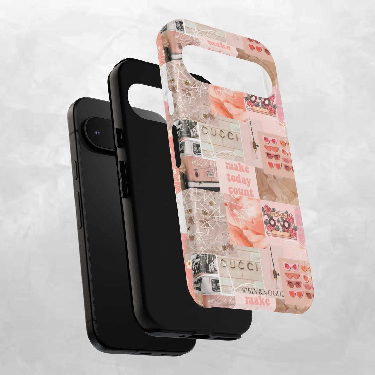 Stylish Phone Case for Trendsetters, Customizable Smartphone Cover, Vibes & Vogue Design, Floral Aesthetic Gift, Unique Tech Accessory