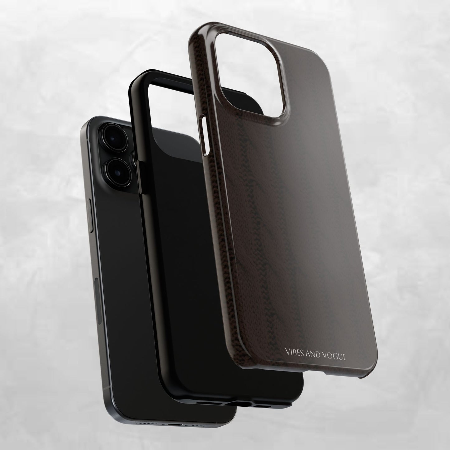 Cable Knit Chocolate Tough Phone Case — Vibes and Vogue Protective Cover