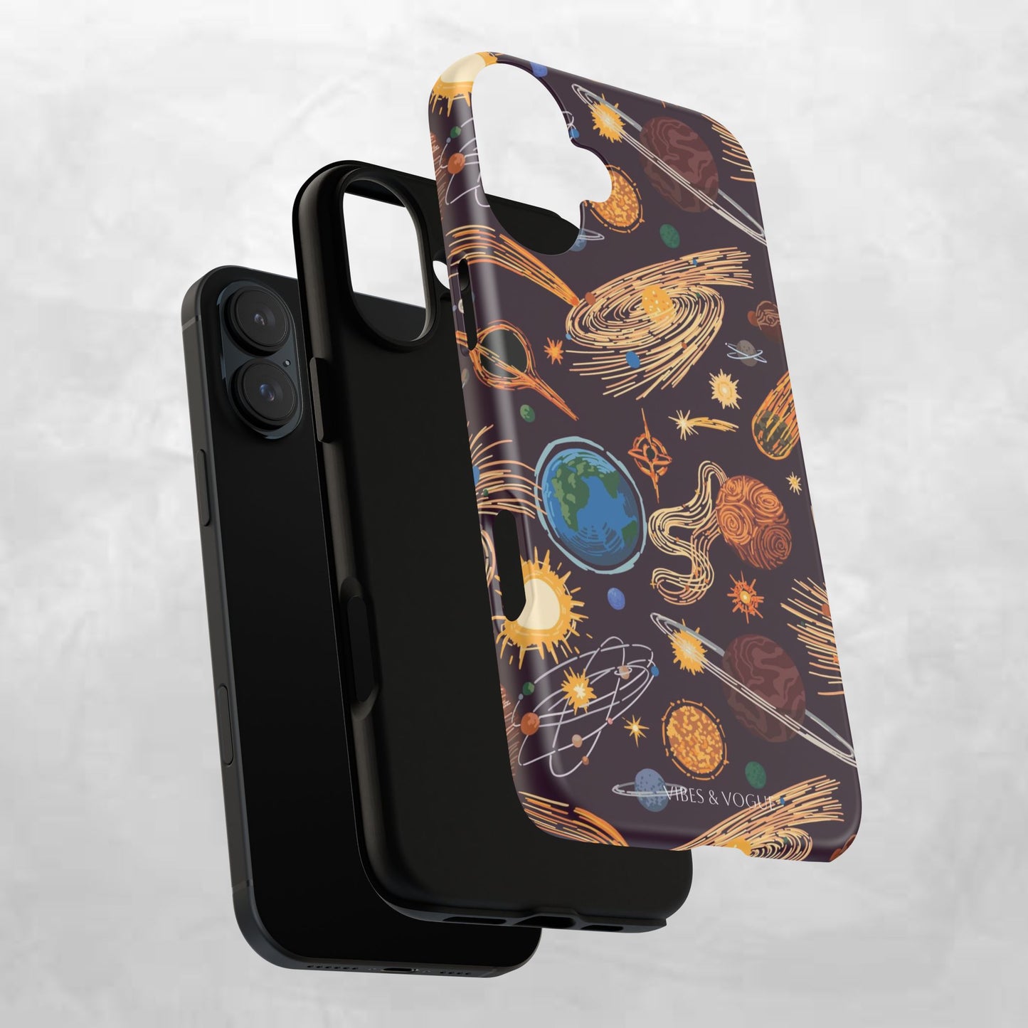 Space-Themed Phone Case - Cosmic Galaxy Design, Durable Protective Cover, Unique Gift, Celestial Lover's Accessory