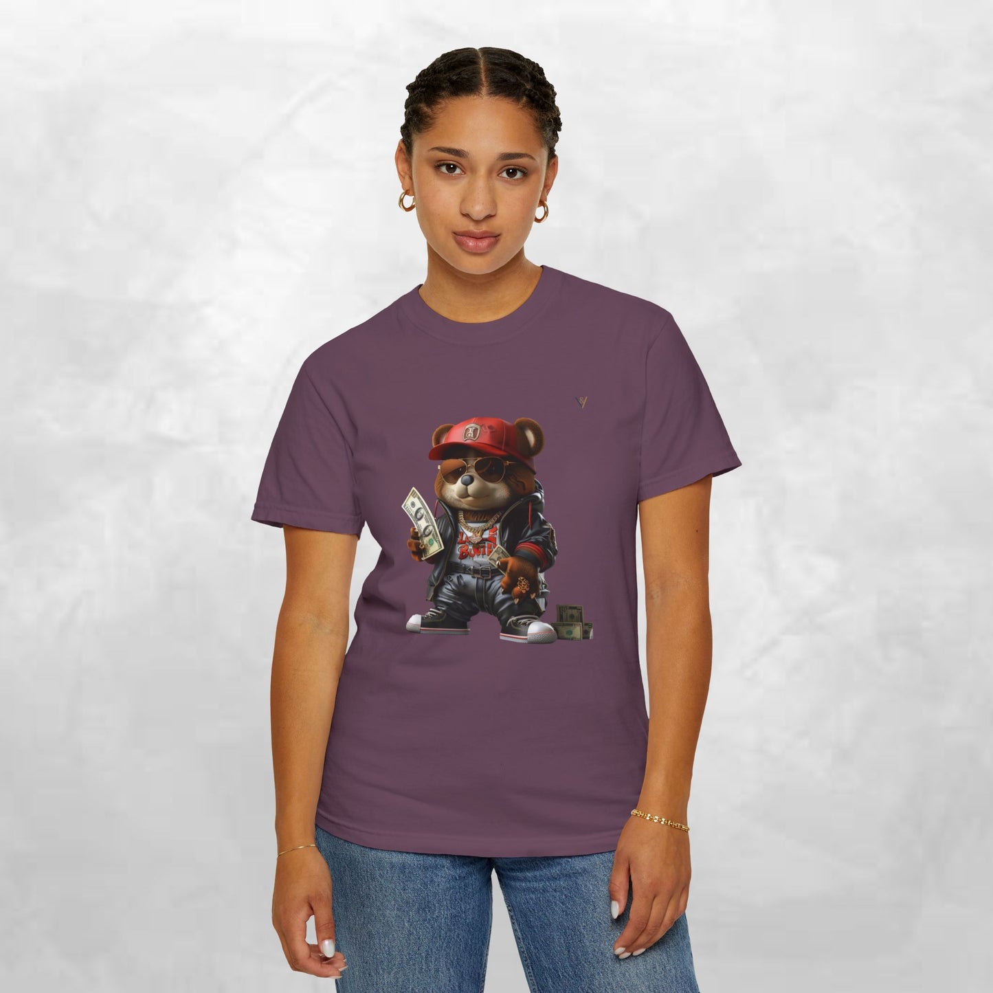 Urban Graffiti Bear T-Shirt, Streetwear Tee, Unisex Graphic Tee, Casual Wear, Gift for Hip-Hop Lovers, Fun and Trendy Fashion